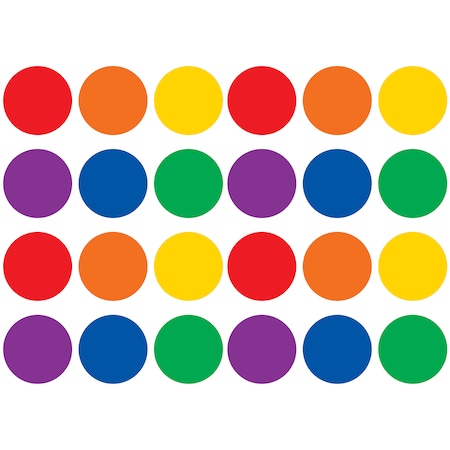 Teacher Created Resources Spot On Dry-Erase Desktop Writing Spots, Colorful, 4in, 12/St, PK2 TCR77550